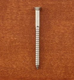 #12 × 2 1/2" 316 Stainless-Steel Flat-Head Screws