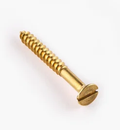 1 1/4" #6 Flat-Head Brass Screws