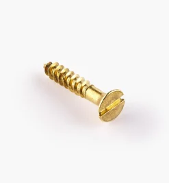 3/4" #6 Flat-Head Brass Screws