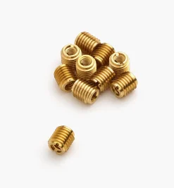 1/4-20 Brass Knife-Edge Insert Nuts