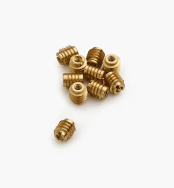 6-32 Brass Knife-Edge Insert Nuts