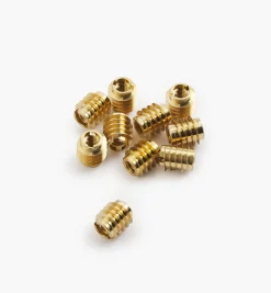 8-32 Brass Knife-Edge Insert Nuts