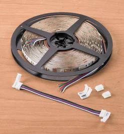 32' Color-Controlled RGB+W LED Tape Light Set, 30+30 LEDs/m