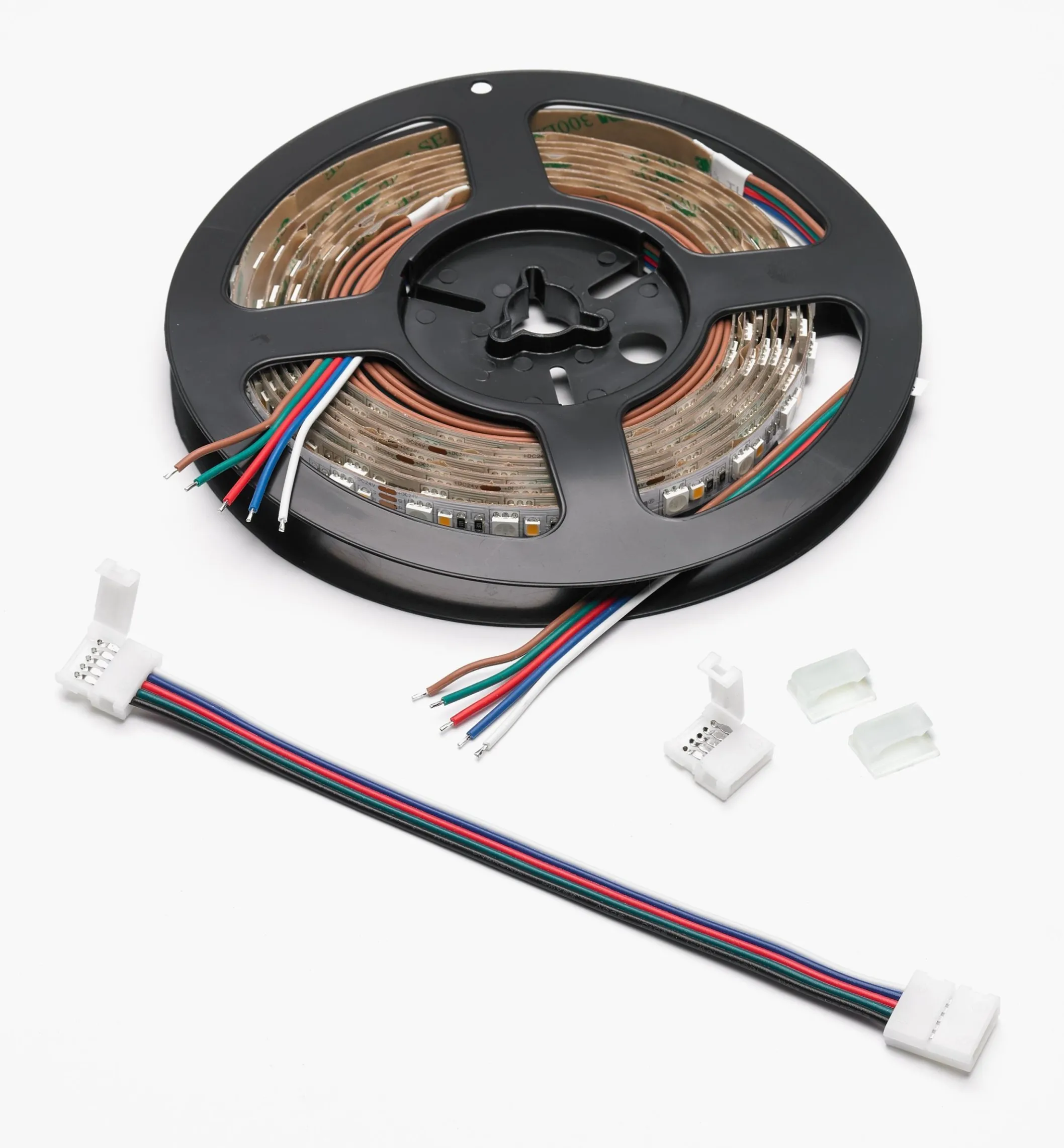 8' Color-Controlled RGB+W LED Tape Light Set, 60+60 LEDs/m