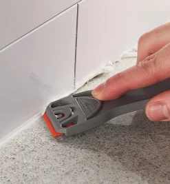 6" Holder & 6 Orange Plastic Razor Blades