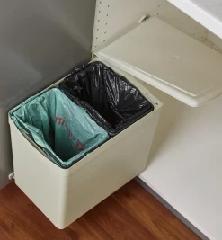 15 Litre Door-Mount Dual Waste Container