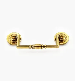 Antique Brass Traditional Squared Bail Pull