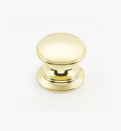 Bevelled Brass Round Knobs