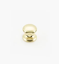 Bevelled Brass Round Knobs