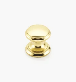 Bevelled Brass Round Knobs