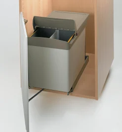 Bottom-Mount Sliding Waste Containers