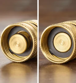Brass Female Hose-End Water-Stop Coupler