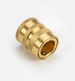 Brass Female Hose-End Water-Stop Coupler