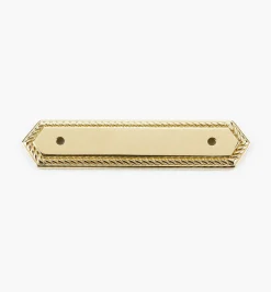 Brass Rope-Edge Handle Escutcheons