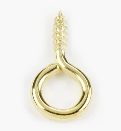Brass-Plated Screw Eyes