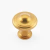Brusso Ridged Brass Cabinet Knob