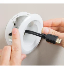 Cable Grommet Kit For Wall-Mounted Electronics