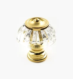 Capped Glass Knob