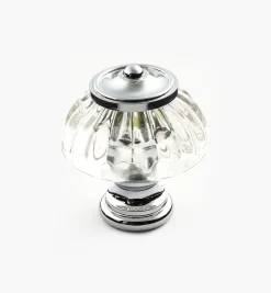 Capped Glass Knob