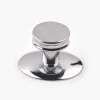 Contemporary Chrome-Plate De Novo Knob