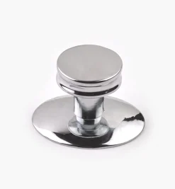 Contemporary Chrome-Plate De Novo Knob