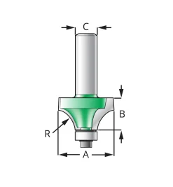 Corner Round Over Bits