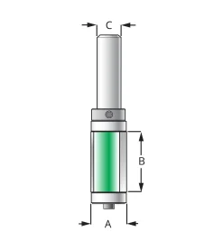 Double-Bearing Flush Trimming/Template Bits