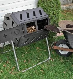 Dual-Batch Rolling Composter