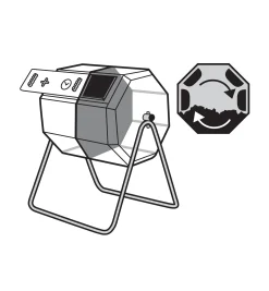 Dual-Batch Rolling Composter