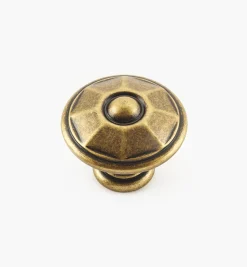 Faceted Brass Knobs
