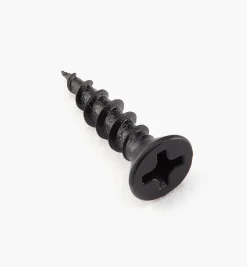 Flat-Head Black Steel Screws