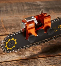 Hand-Crank Chain-Saw Sharpener
