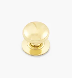 Hollow Brass Knobs With Escutcheons