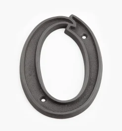 Italic Cast Brass House Numbers