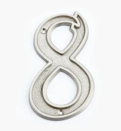 Italic Cast Brass House Numbers