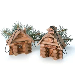 Log Cabin And Barn Ornament Kits