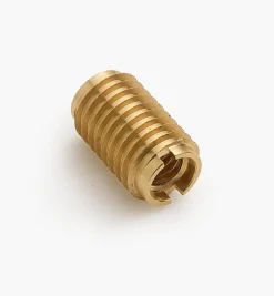 Long 3/8-16 Brass Knife-Edge Insert Nut