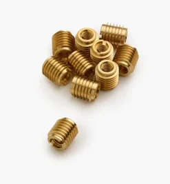 M6-1.0 Brass Knife-Edge Insert Nuts