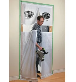 Magnetic Dust-Barrier Door