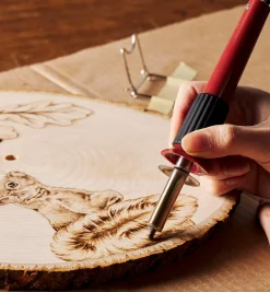 Make It Yourself Pyrography Clock & Coasters Kit