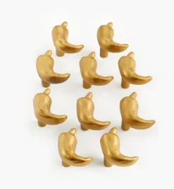 Matte Gold Hot Pepper Knob