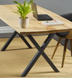 710mm Steel X-Shape Table Leg