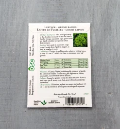 OSC Lettuce Seed Packets