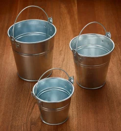 3-Pc. Galvanized Pail Set