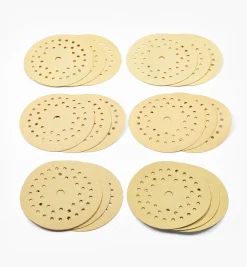 18-Pc. Sample Pack Of Mirka 5" 42-Hole Gold Multifit Grip Discs