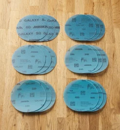 18-Pc. Sample Pack Of Mirka 5" Galaxy Grip Discs