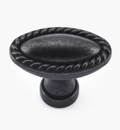 Rope-Edge Oval Knob