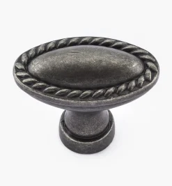 Rope-Edge Oval Knob