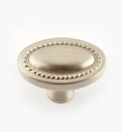 Rope-Edged Oval Knob