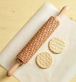 Roses & Tulips Embossing Rolling Pin